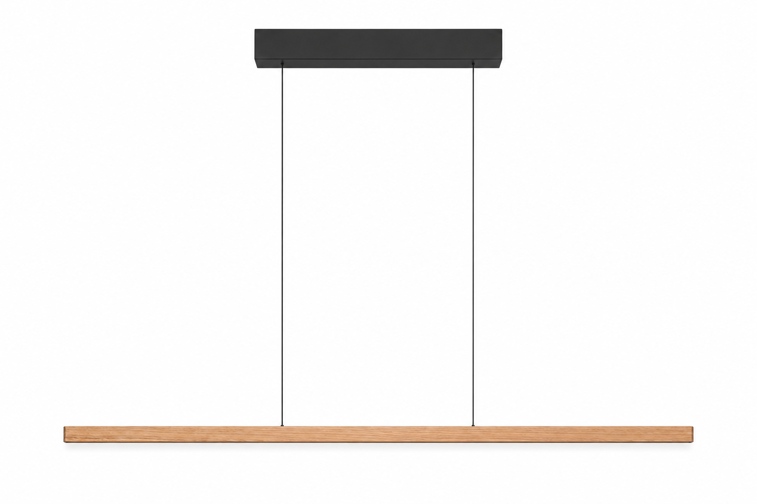 Lumatree Pendant with two suspension wires on a white background