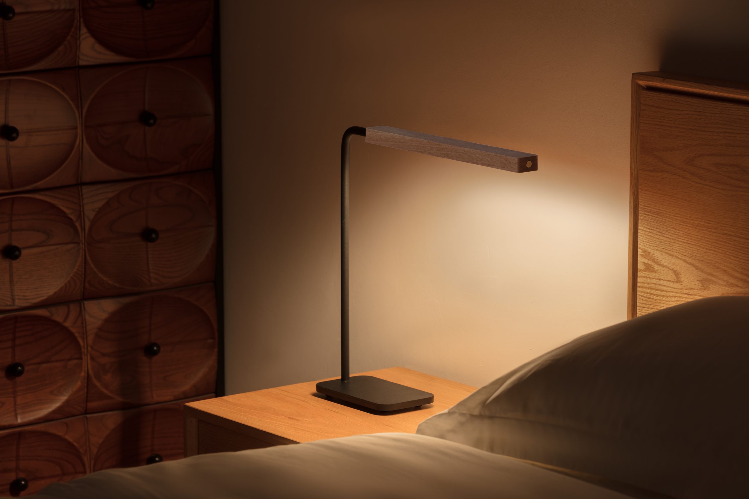 Lumatree Table Task creating calm bedside light